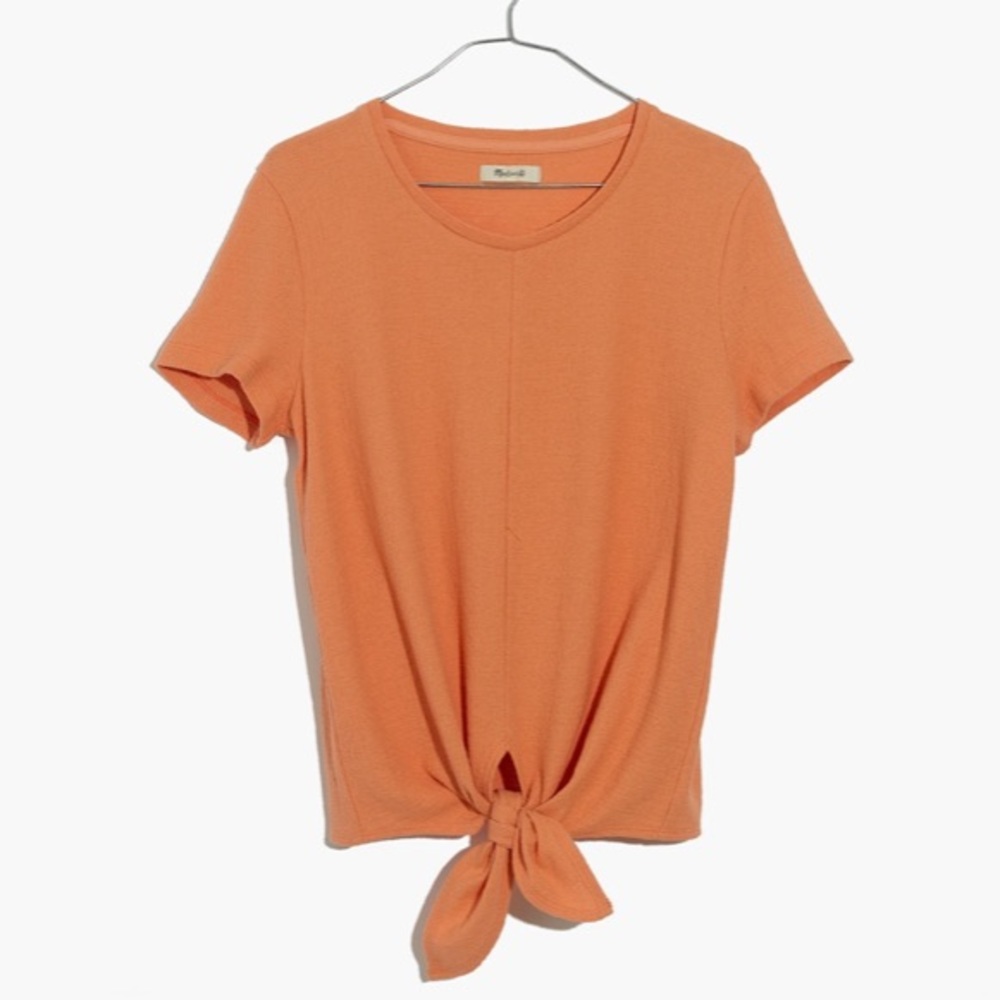 Madewell Texture & Thread Modern Tie-Front Top